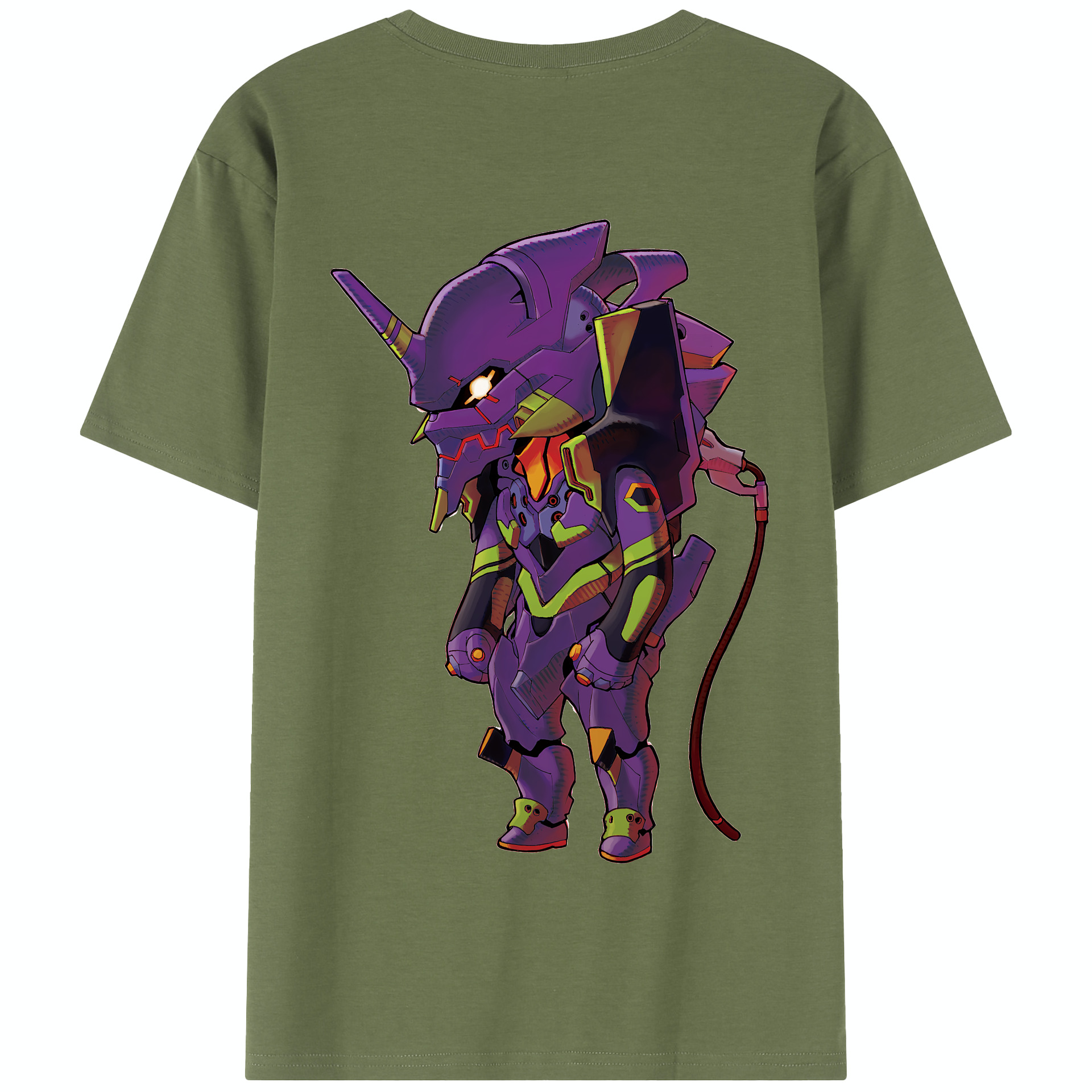 （画像用） EVA 新世紀エヴァンゲリオン 綿100％半袖Tシャツ（背面プリント）